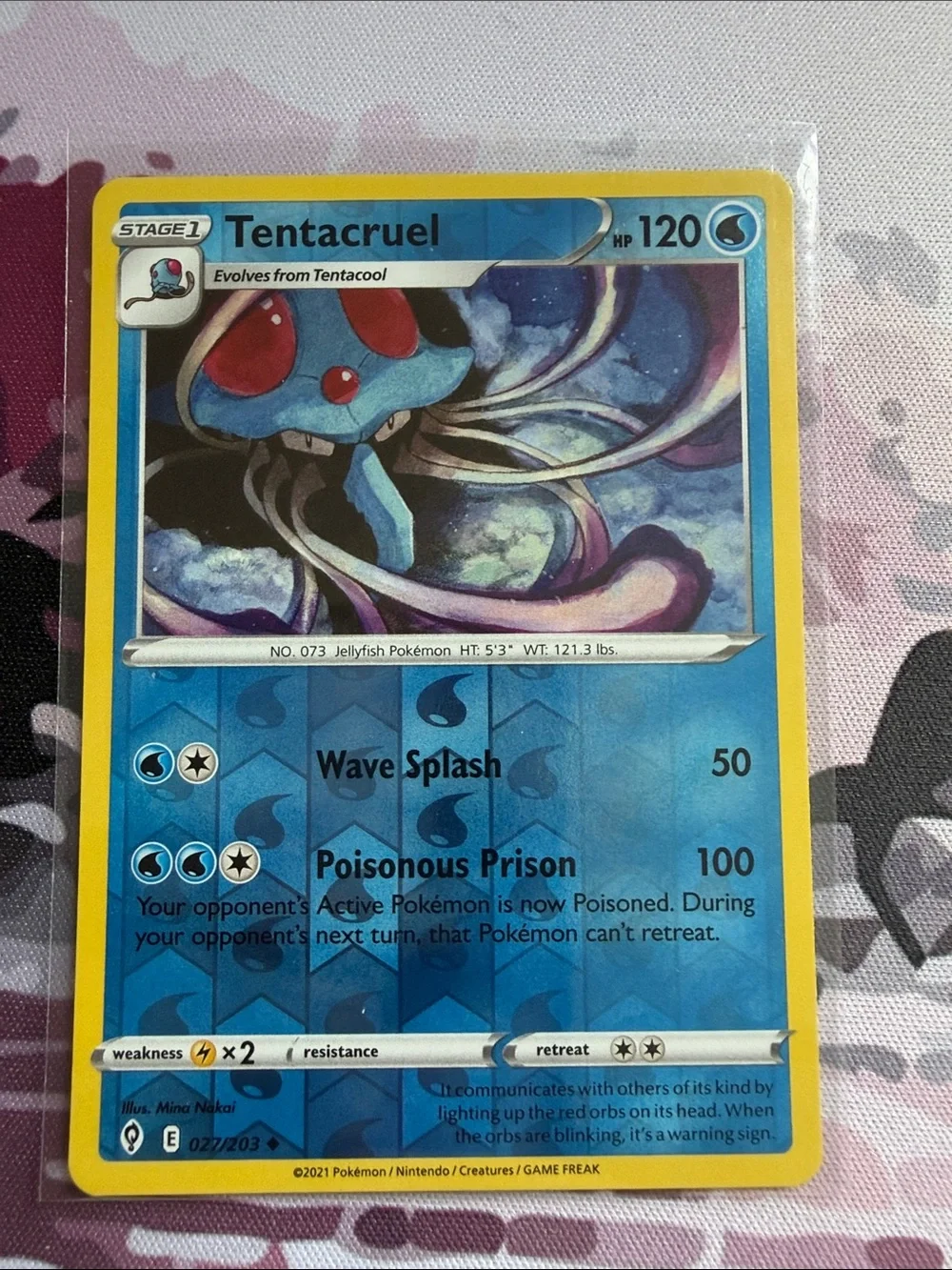 Tentacool & Tentacruel Pokémon Evolution Lot 🌊 Reverse Holo | 3 Cards ✨5/$25✨